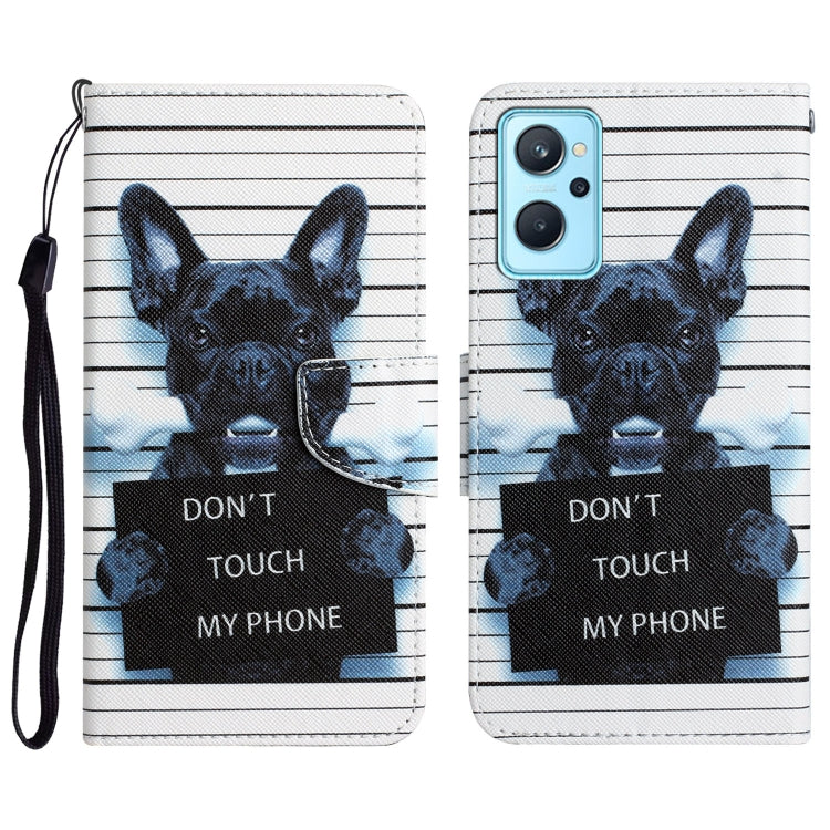 Colored Drawing Leather Phone Case, For Realme 9i / OPPO A96 4G