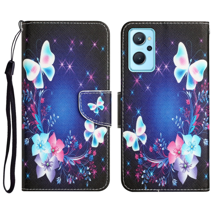 Colored Drawing Leather Phone Case, For Realme 9i / OPPO A96 4G