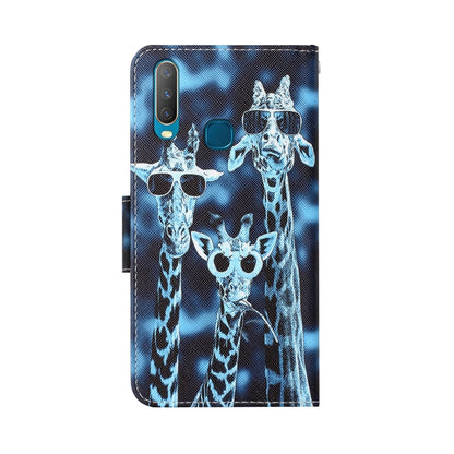 Colored Drawing Leather Phone Case, For vivo Y17 / Y12