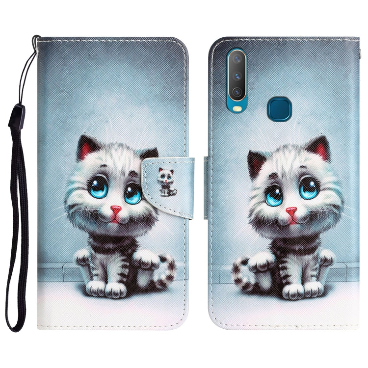 Colored Drawing Leather Phone Case, For vivo Y17 / Y12