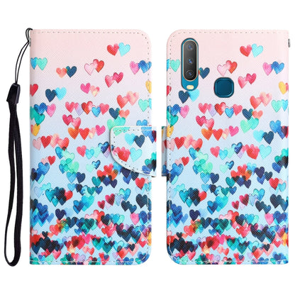 Colored Drawing Leather Phone Case, For vivo Y17 / Y12