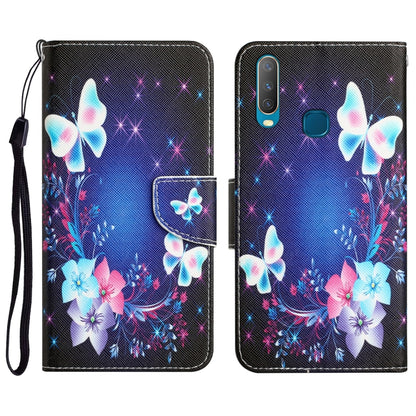 Colored Drawing Leather Phone Case, For vivo Y17 / Y12