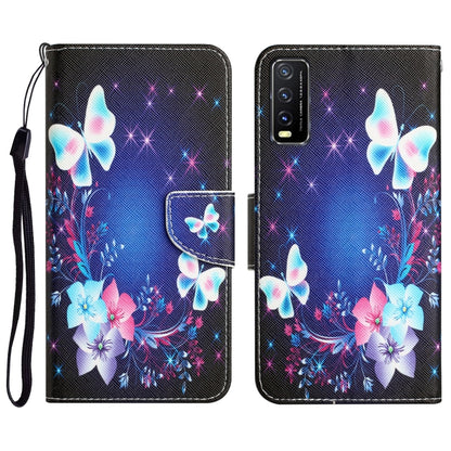Colored Drawing Leather Phone Case, For vivo Y20 / Y12s