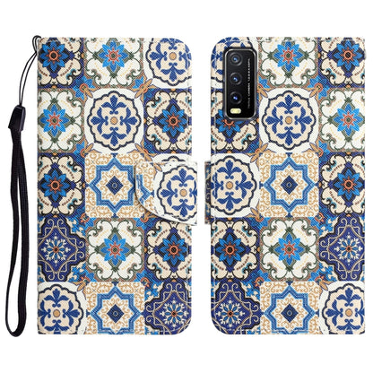 Colored Drawing Leather Phone Case, For vivo Y20 / Y12s