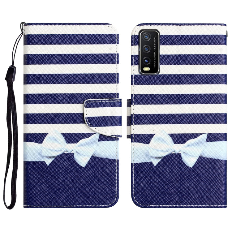 Colored Drawing Leather Phone Case, For vivo Y20 / Y12s