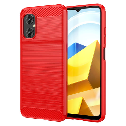 Brushed Texture Carbon Fiber TPU Case, For Xiaomi Poco M4 5G Global, For Xiaomi Poco M5 4G, For Motorola Edge 30 Fusion