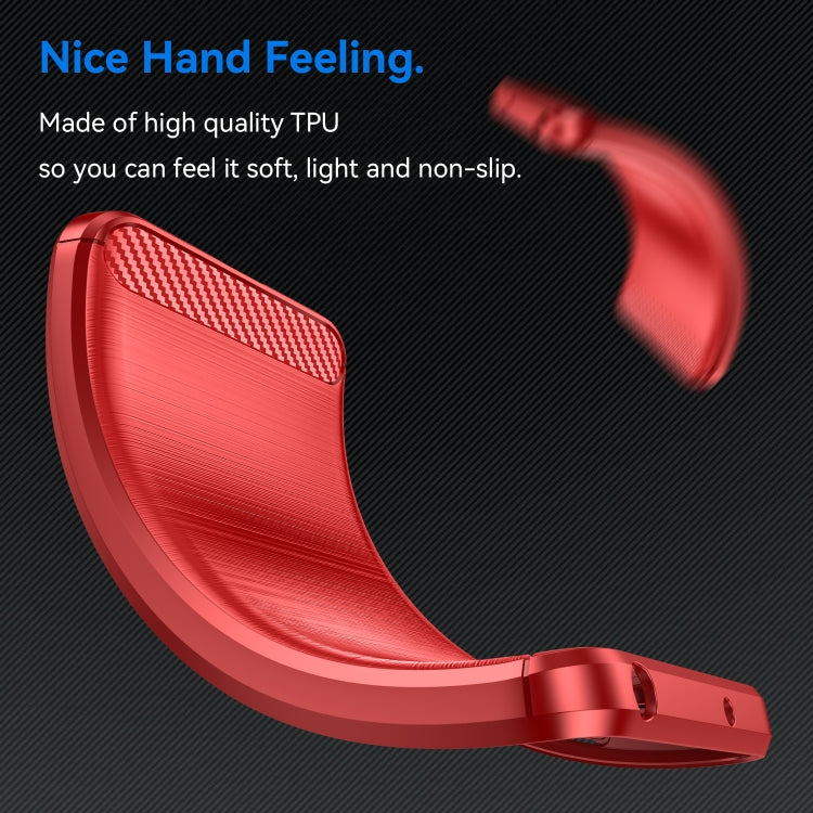 Brushed Texture Carbon Fiber TPU Case, For Xiaomi Poco M4 5G Global, For Xiaomi Poco M5 4G, For Motorola Edge 30 Fusion