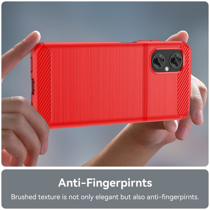 Brushed Texture Carbon Fiber TPU Case, For Xiaomi Poco M4 5G Global, For Xiaomi Poco M5 4G, For Motorola Edge 30 Fusion