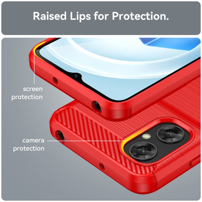 Brushed Texture Carbon Fiber TPU Case, For Xiaomi Poco M4 5G Global, For Xiaomi Poco M5 4G, For Motorola Edge 30 Fusion