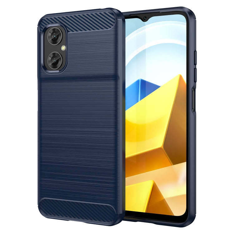 Brushed Texture Carbon Fiber TPU Case, For Xiaomi Poco M4 5G Global, For Xiaomi Poco M5 4G, For Motorola Edge 30 Fusion