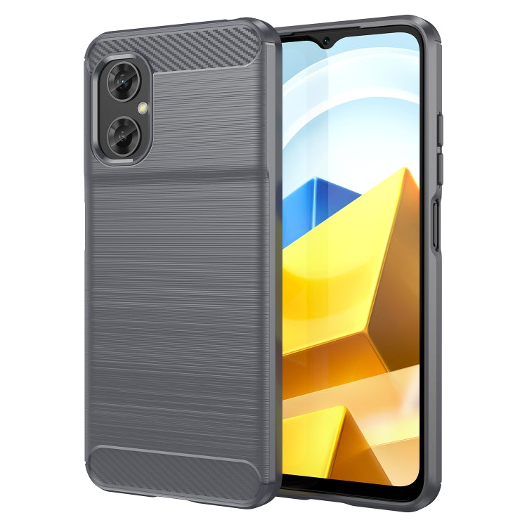 Brushed Texture Carbon Fiber TPU Case, For Xiaomi Poco M4 5G Global, For Xiaomi Poco M5 4G, For Motorola Edge 30 Fusion