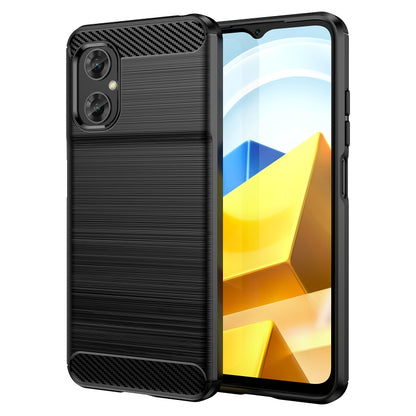 Brushed Texture Carbon Fiber TPU Case, For Xiaomi Poco M4 5G Global, For Xiaomi Poco M5 4G, For Motorola Edge 30 Fusion