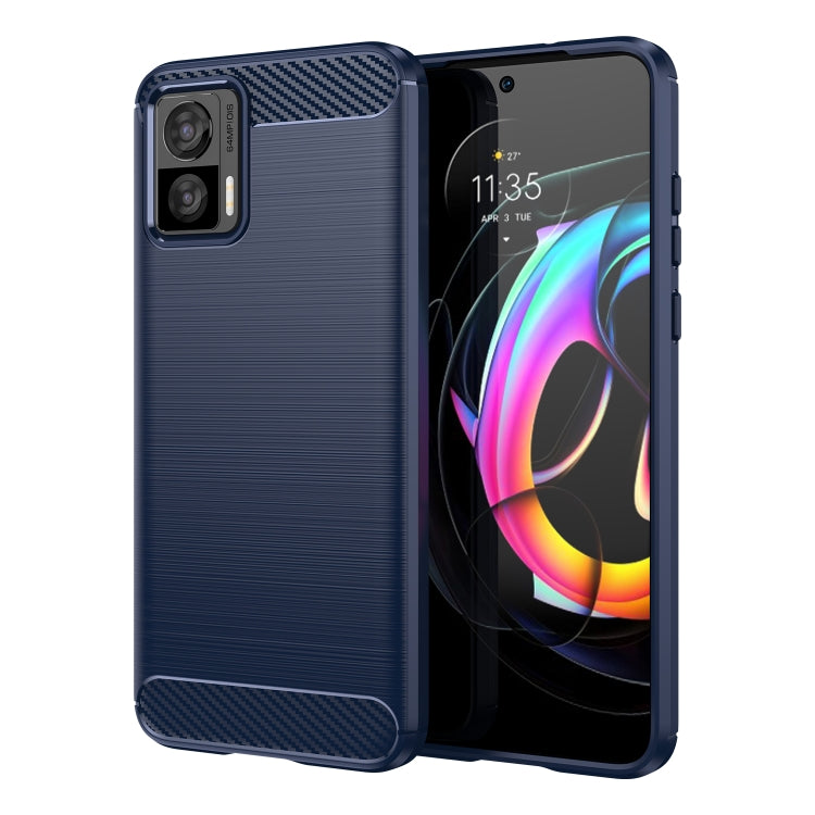 Brushed Texture Carbon Fiber TPU Case, For Xiaomi Poco M4 5G Global, For Xiaomi Poco M5 4G, For Motorola Edge 30 Fusion