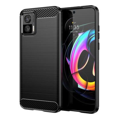 Brushed Texture Carbon Fiber TPU Case, For Xiaomi Poco M4 5G Global, For Xiaomi Poco M5 4G, For Motorola Edge 30 Fusion