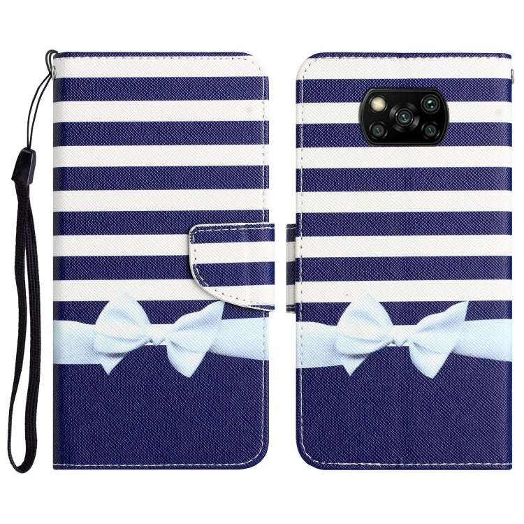 Colored Drawing Leather Phone Case, For Xiaomi Poco X3 NFC
