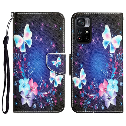 Colored Drawing Leather Phone Case, For Xiaomi Poco M4 Pro 5G