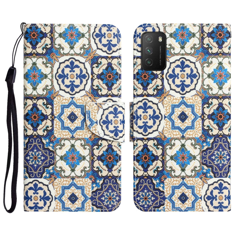 Colored Drawing Leather Phone Case, For Xiaomi Poco M3