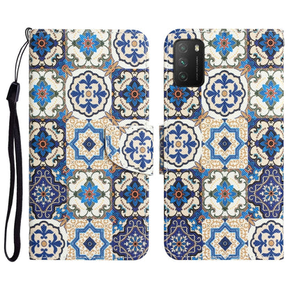 Colored Drawing Leather Phone Case, For Xiaomi Poco M3