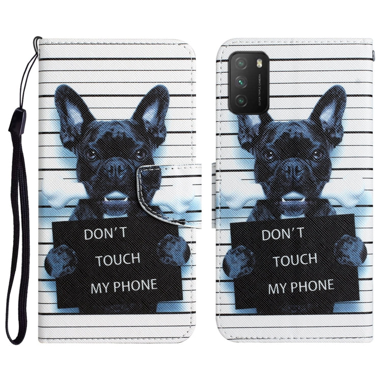 Colored Drawing Leather Phone Case, For Xiaomi Poco M3