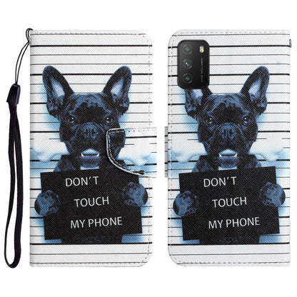 Colored Drawing Leather Phone Case, For Xiaomi Poco M3