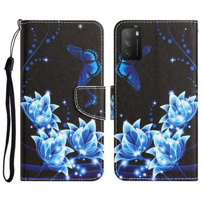 Colored Drawing Leather Phone Case, For Xiaomi Poco M3