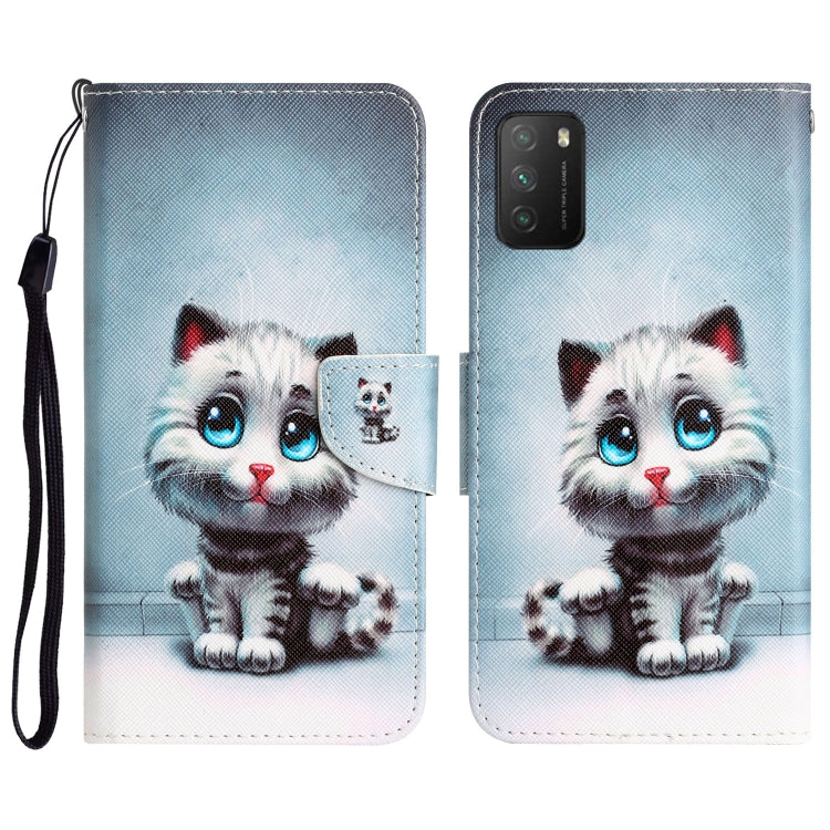 Colored Drawing Leather Phone Case, For Xiaomi Poco M3
