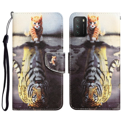 Colored Drawing Leather Phone Case, For Xiaomi Poco M3