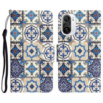 Colored Drawing Leather Phone Case, For Xiaomi Poco F3