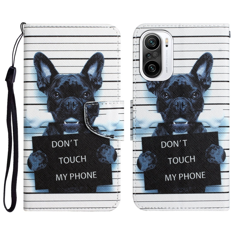 Colored Drawing Leather Phone Case, For Xiaomi Poco F3