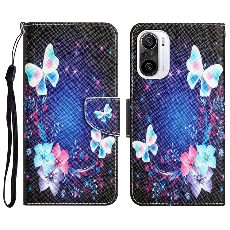 Colored Drawing Leather Phone Case, For Xiaomi Poco F3