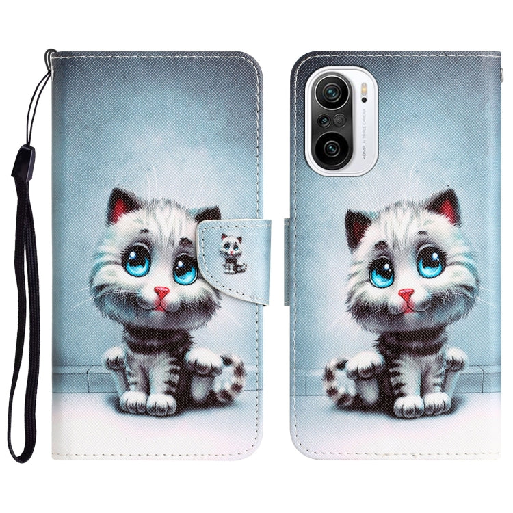 Colored Drawing Leather Phone Case, For Xiaomi Poco F3