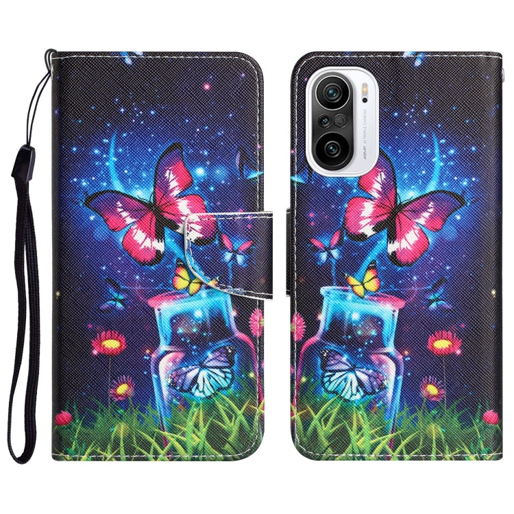 Colored Drawing Leather Phone Case, For Xiaomi Poco F3