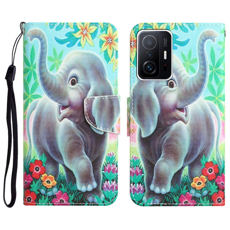 Colored Drawing Leather Phone Case, For Xiaomi 11T