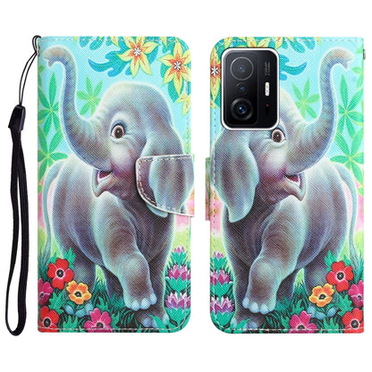 Colored Drawing Leather Phone Case, For Xiaomi 11T