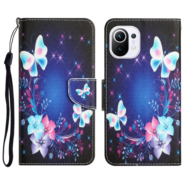 Colored Drawing Leather Phone Case, For Xiaomi Mi 11 Lite