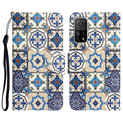 Colored Drawing Leather Phone Case, For Xiaomi Mi 10T 5G