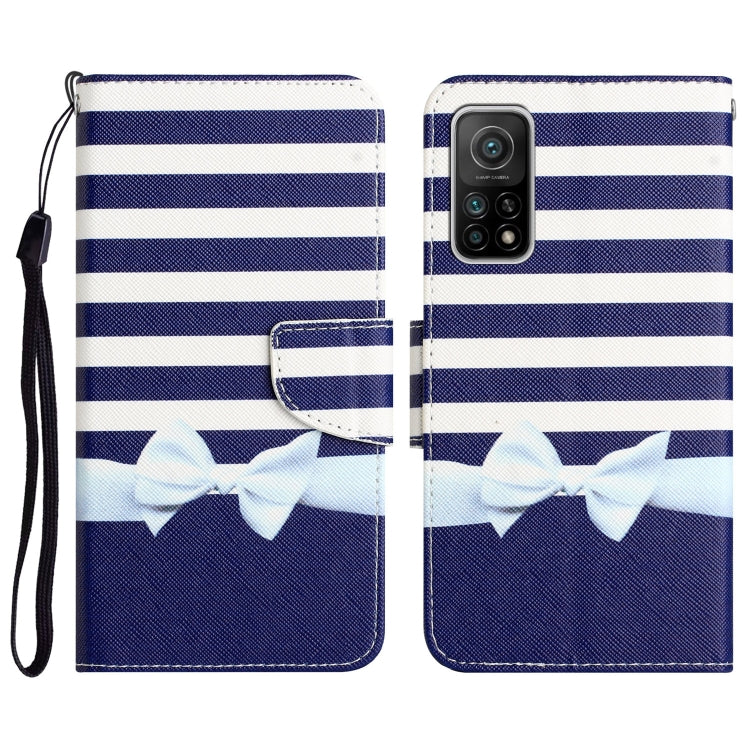 Colored Drawing Leather Phone Case, For Xiaomi Mi 10T 5G