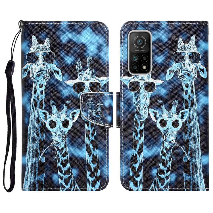 Colored Drawing Leather Phone Case, For Xiaomi Mi 10T 5G