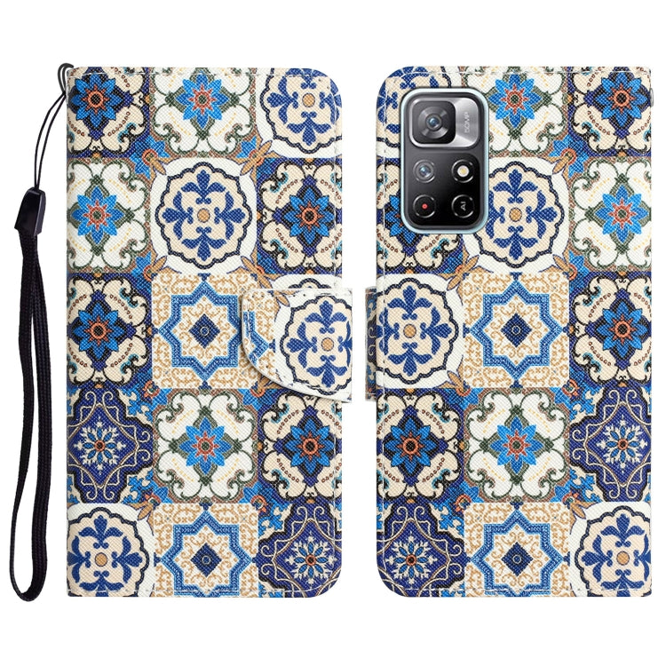 Colored Drawing Leather Phone Case, For Xiaomi Redmi Note 11 5G