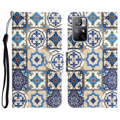 Colored Drawing Leather Phone Case, For Xiaomi Redmi Note 11 5G