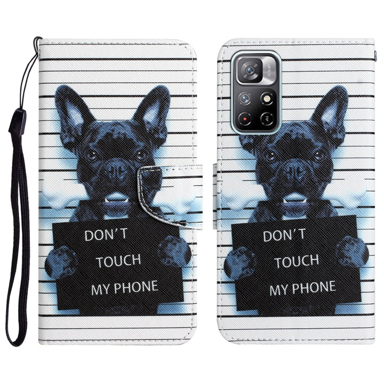 Colored Drawing Leather Phone Case, For Xiaomi Redmi Note 11 5G