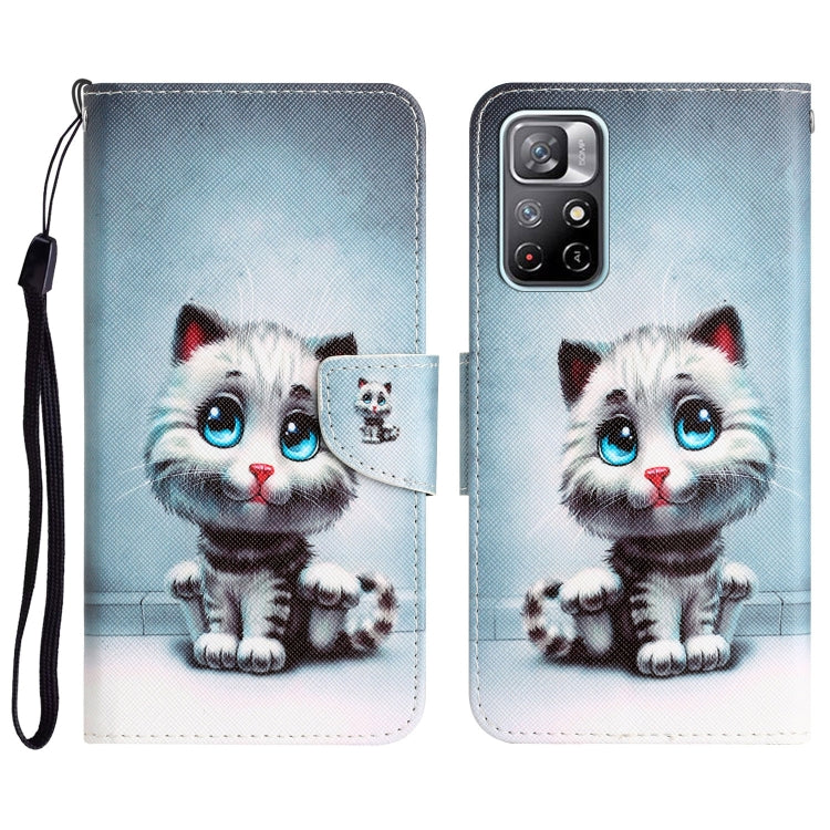 Colored Drawing Leather Phone Case, For Xiaomi Redmi Note 11 5G