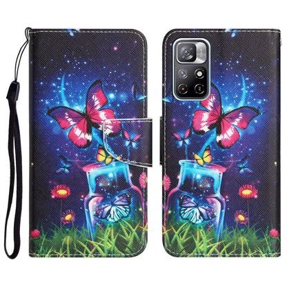 Colored Drawing Leather Phone Case, For Xiaomi Redmi Note 11 5G