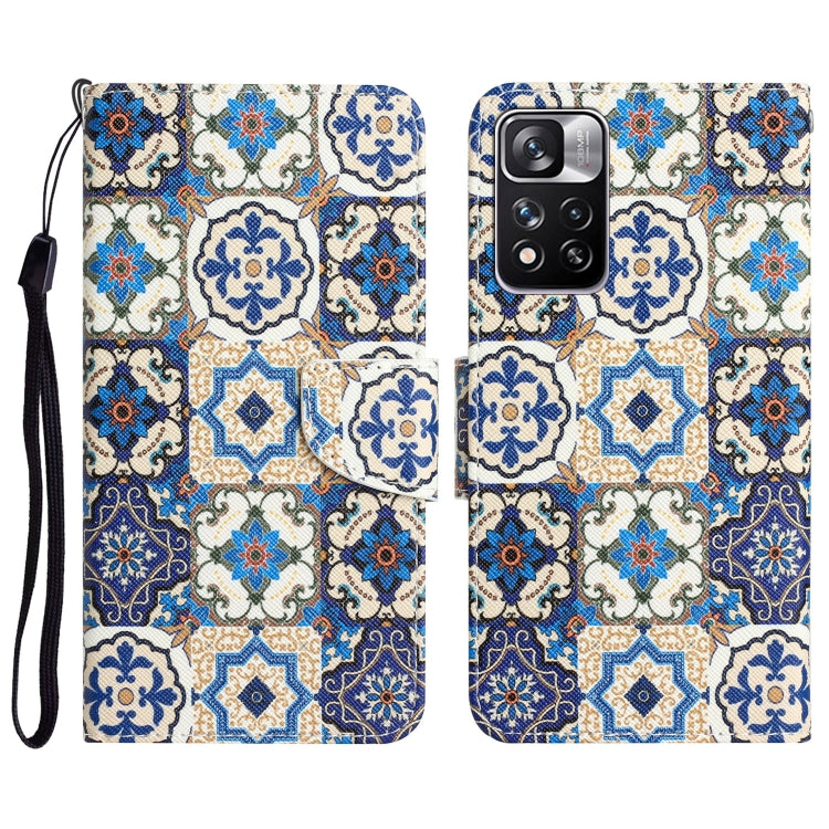 Colored Drawing Leather Phone Case, For Xiaomi Redmi Note 11 Pro 5G