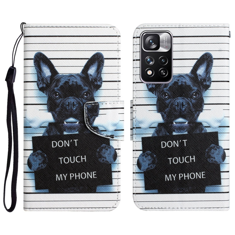 Colored Drawing Leather Phone Case, For Xiaomi Redmi Note 11 Pro 5G
