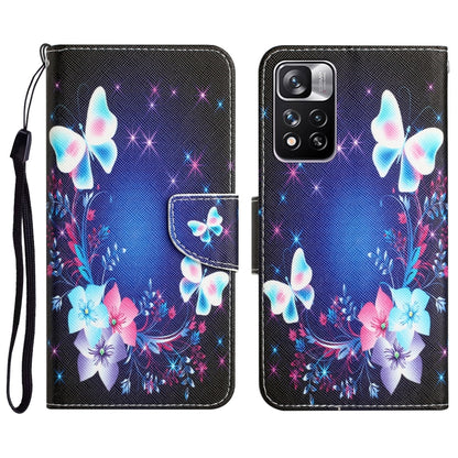 Colored Drawing Leather Phone Case, For Xiaomi Redmi Note 11 Pro 5G