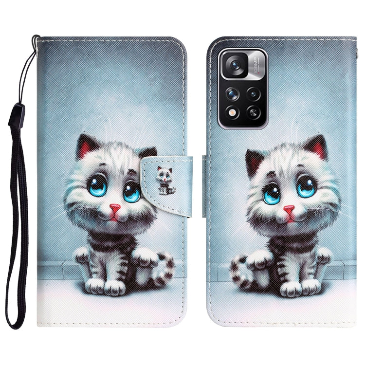 Colored Drawing Leather Phone Case, For Xiaomi Redmi Note 11 Pro 5G