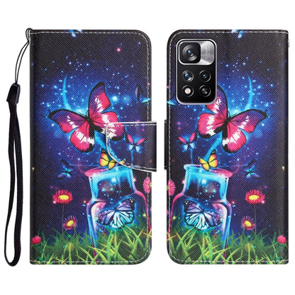 Colored Drawing Leather Phone Case, For Xiaomi Redmi Note 11 Pro 5G