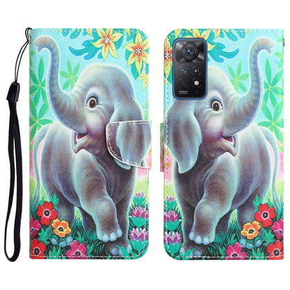 Colored Drawing Leather Phone Case, For Xiaomi Redmi Note 11 Pro Global