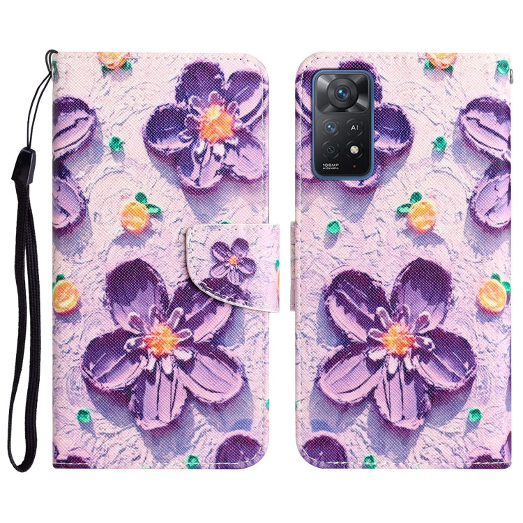 Colored Drawing Leather Phone Case, For Xiaomi Redmi Note 11 Pro Global